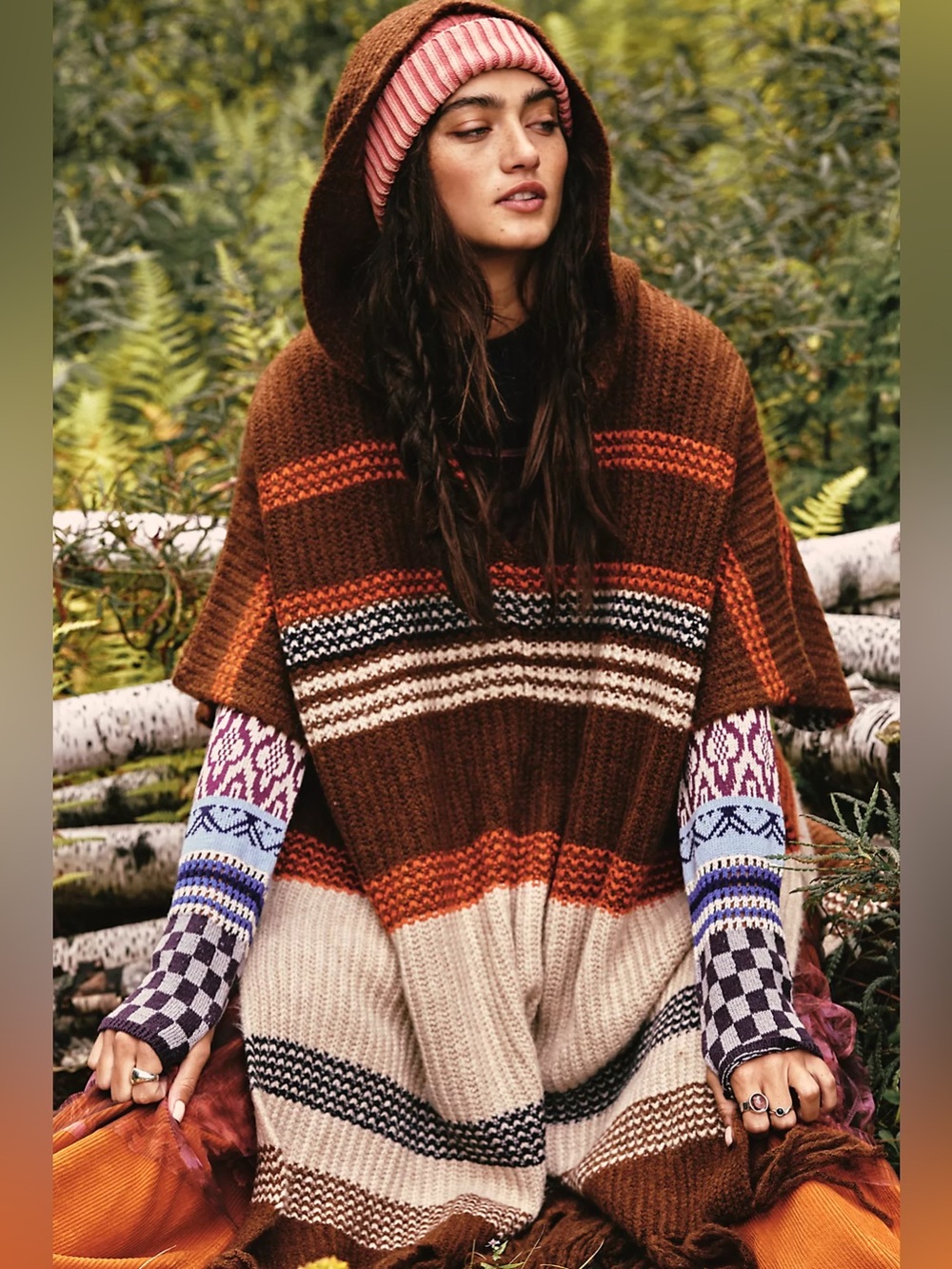 Free People Leslie Poncho One Size